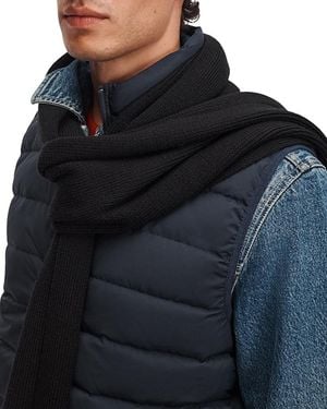 Rag & Bone Brooks Ribbed Wool Scarf - Blue