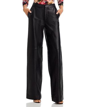 L'Agence Livvy Leather Pants - Black