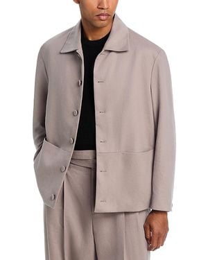 BOSS Hugo Jaro Modern Fit Shirt Jacket - Brown