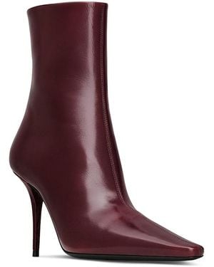 Saint Laurent Ashley Booties - Purple
