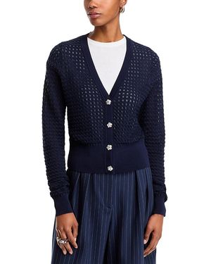 Essentiel Antwerp V Neck Cardigan Sweater - Blue
