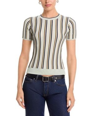 Rag & Bone Victoria Short Sleeve Crewneck Sweater - Blue