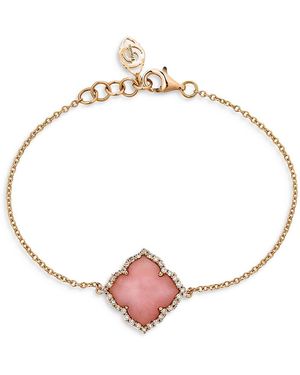 Piranesi 18K Rose Capri Fiore Bracelet With Opal And Diamonds - Metallic
