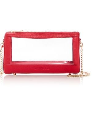 F & W Style Clear Clutch - Red