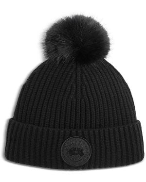 Canada Goose Wool & Cashmere Pom Hat - Black