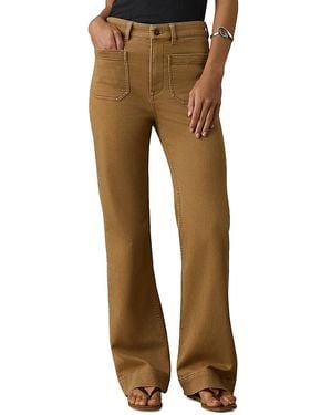 Faherty Stretch Terry Patch Pocket Pants - Natural
