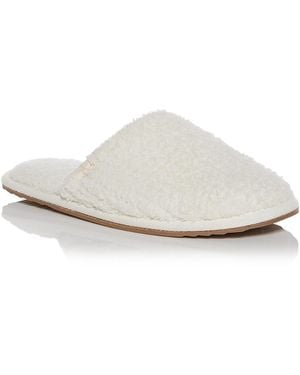 Barefoot Dreams Cozychic Ribbed Slippers - White