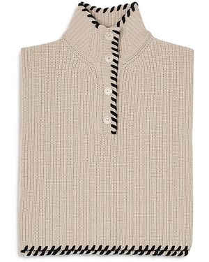 Sandro Portman Mock Neck Snood - Natural