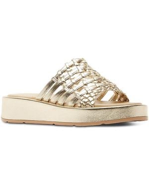 La Canadienne Aveva Leather Sandals - White