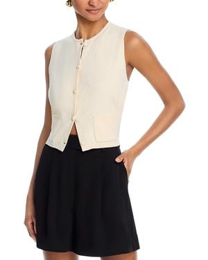 French Connection Cosysoft Knit Vest - White