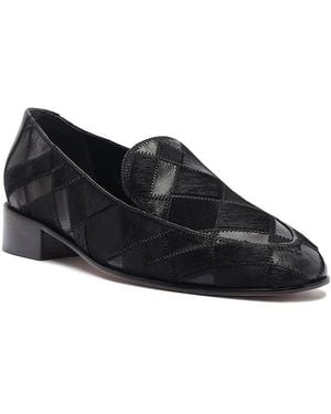 Alexandre Birman Annelise Calf Hair Loafers - Black