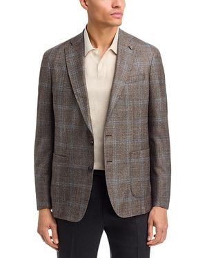 Peter Millar Arden Windowpane Tailored Fit Soft Jacket - Gray