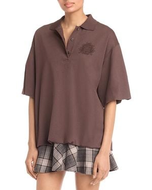Acne Studios Layered Look Dress - Purple