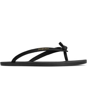 Saint Laurent Pool Flip-Flops - Black