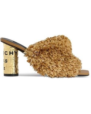 Givenchy High Heel Mules - Natural