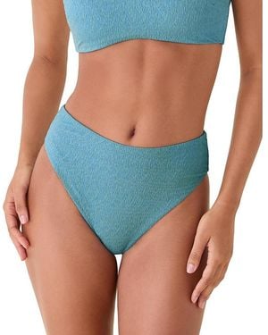 Andie 90S High Rise Bikini Bottom - Blue