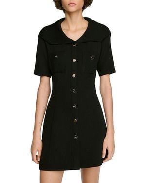 Sandro Sabrina Sailor Collar Mini Dress - Black