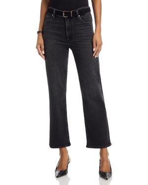 FRAME Le Sleek Straight High Rise Jeans - Black