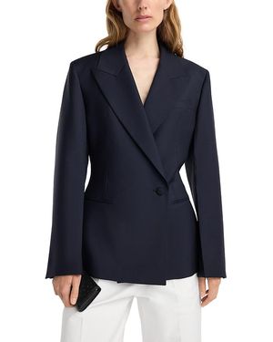 Rohe Hourglass Shaped Wool Blend Blazer - Blue