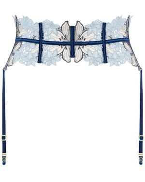 Bluebella Calantha Waspie Suspender (With Detachable Suspenders) - Blue