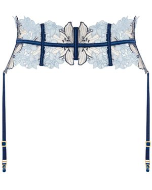 Bluebella Calantha Waspie Suspender (With Detachable Suspenders) - Blue