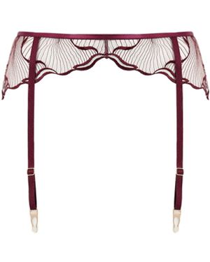 Bluebella Marabel Suspender Cherry - White