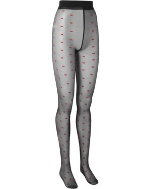 Bluebella Heart Tights - Gray