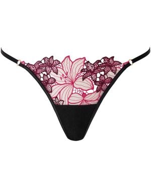 Bluebella Calantha Floral Thong Cherry Lacquer/Virtual - Purple