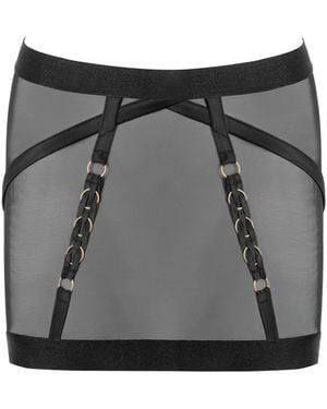 Bluebella Suri Mesh Open-Back Skirt - Grey
