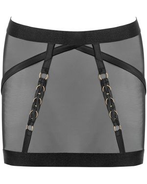 Bluebella Suri Mesh Open-Back Skirt - Grey