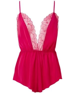 Bluebella Vermont Luxury Satin Teddy - Pink