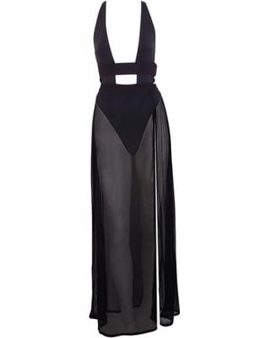 Bluebella Topaz Long Chemise Black