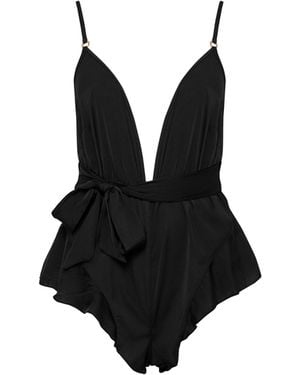 Bluebella Blake Luxus-Teddy Aus Satin Schwarz