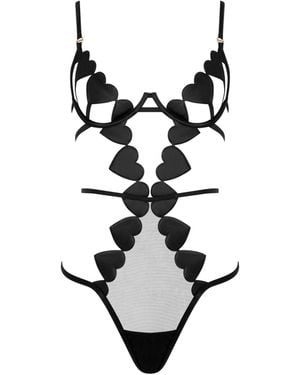 Bluebella Gia Open Heart Bodysuit - White