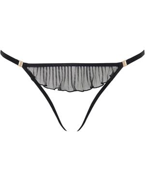 Bluebella Matisse Sheer Open Brief - Metallic