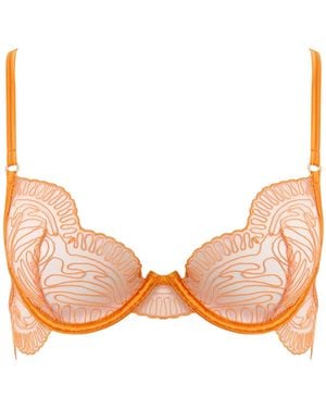 Bluebella Leliana Embroidered Plunge Bra Peel - Natural