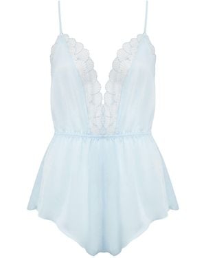 Bluebella Bluebella Vermont Luxury Satin Teddy Ice Water
