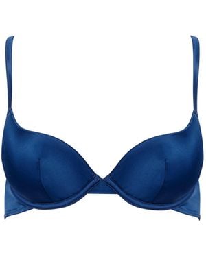 Bluebella Verona Satin Push Up Bra - Blue