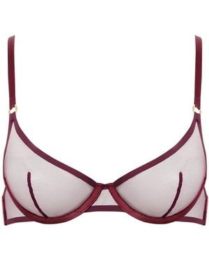 Bluebella Naomi Mesh Bra Cherry - Pink