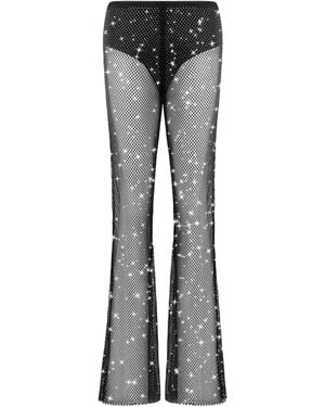 Bluebella Noor Sheer Mesh Trousers - Grey