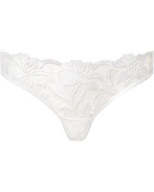 Bluebella Leonora Floral Embroidered Brief - White
