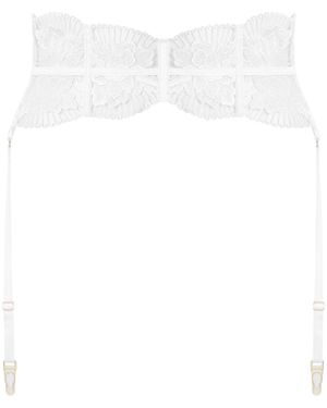 Bluebella Gabriella Waspie Suspender (With Detachable Suspenders) - White