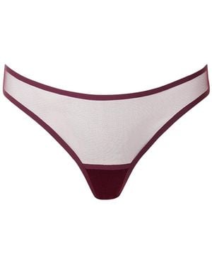 Bluebella Naomi Mesh Brief Cherry - Red