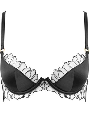 Bluebella Fern Luxury Satin Moulded Bra - Black
