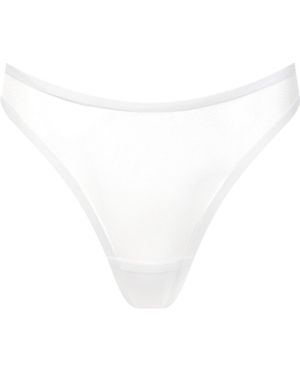 Bluebella Naomi High-Waisted Mesh Thong - White