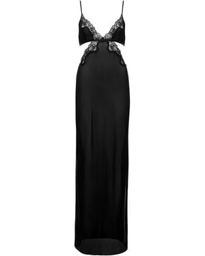 Bluebella Julianne Long Chemise - Black