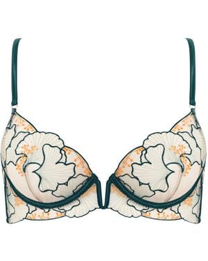 Bluebella Gianna Sheer Longline Bra - Natural