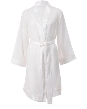 Bluebella Chiffon Kimono Ivory - White