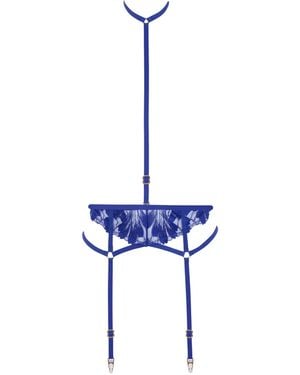 Bluebella Colette Suspender Harness Surf The Web - Blue