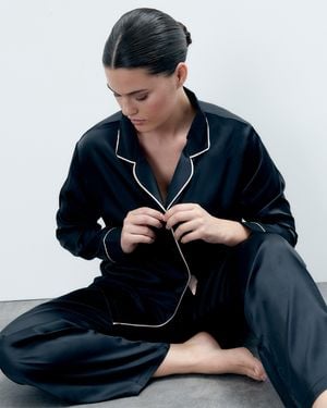 Bluebella Claudia Shirt And Trouser Set/Pale - Blue